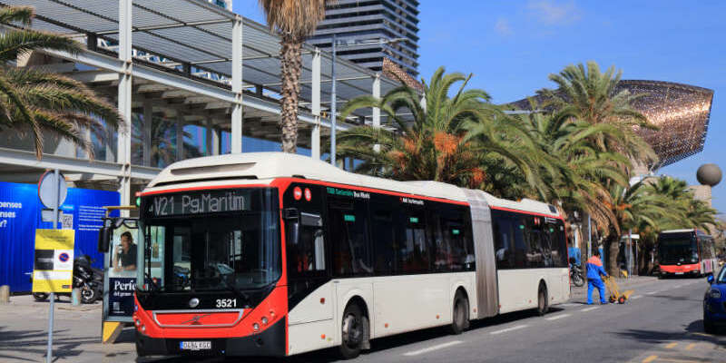 Barcelona Volvo city bus